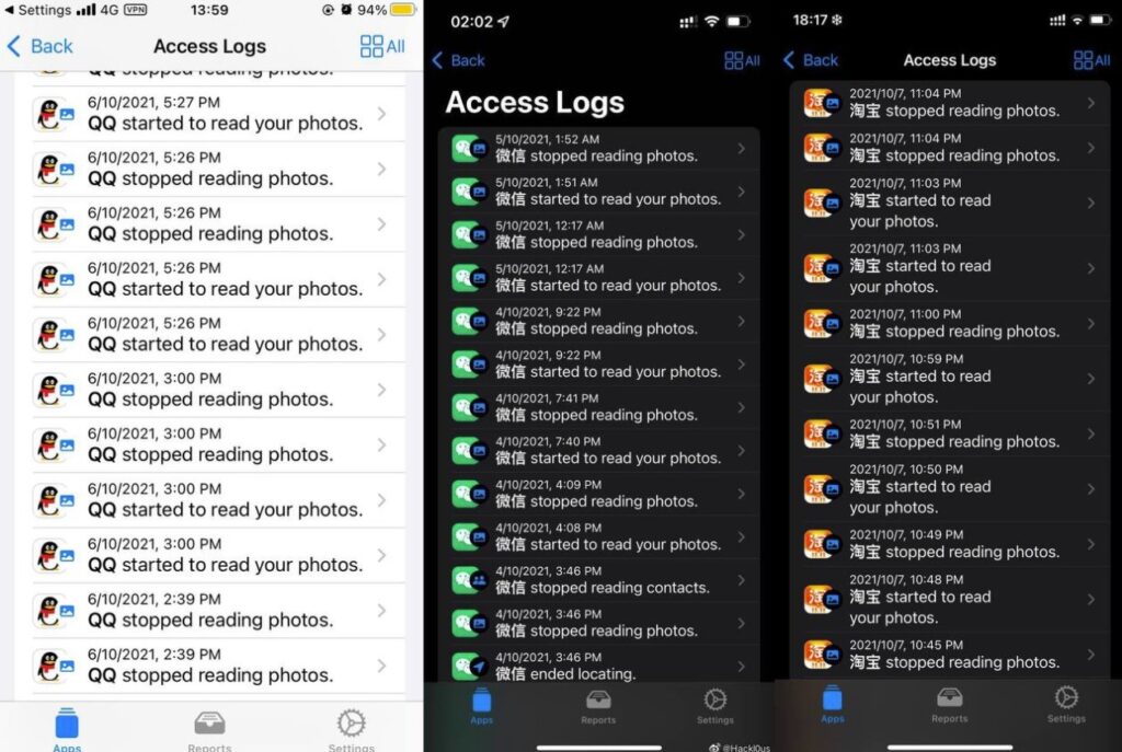 微信|QQ|淘宝等多款App在后台反复读取用户隐私或相册-免费资源网