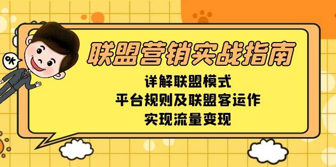 联盟营销实战指南，详解联盟模式、平台规则及联盟客运作，实现流量变现-免费资源网